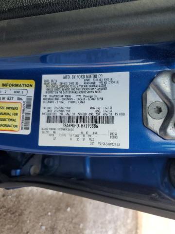 2017 FORD FUSION SE #3304783938