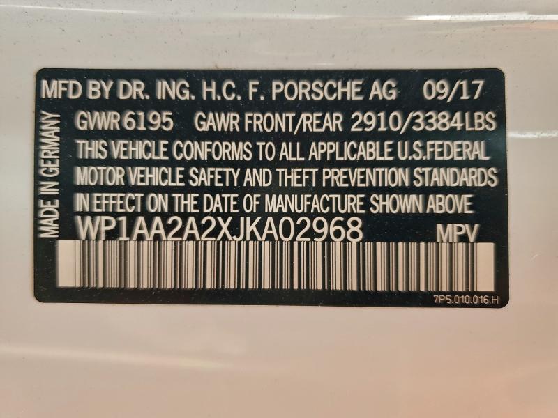 2018 PORSCHE CAYENNE #3311609219