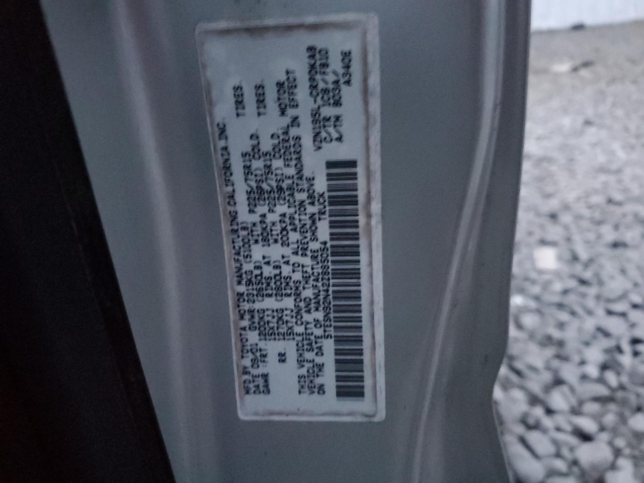 Lot #3291247957 2002 TOYOTA TACOMA XTR