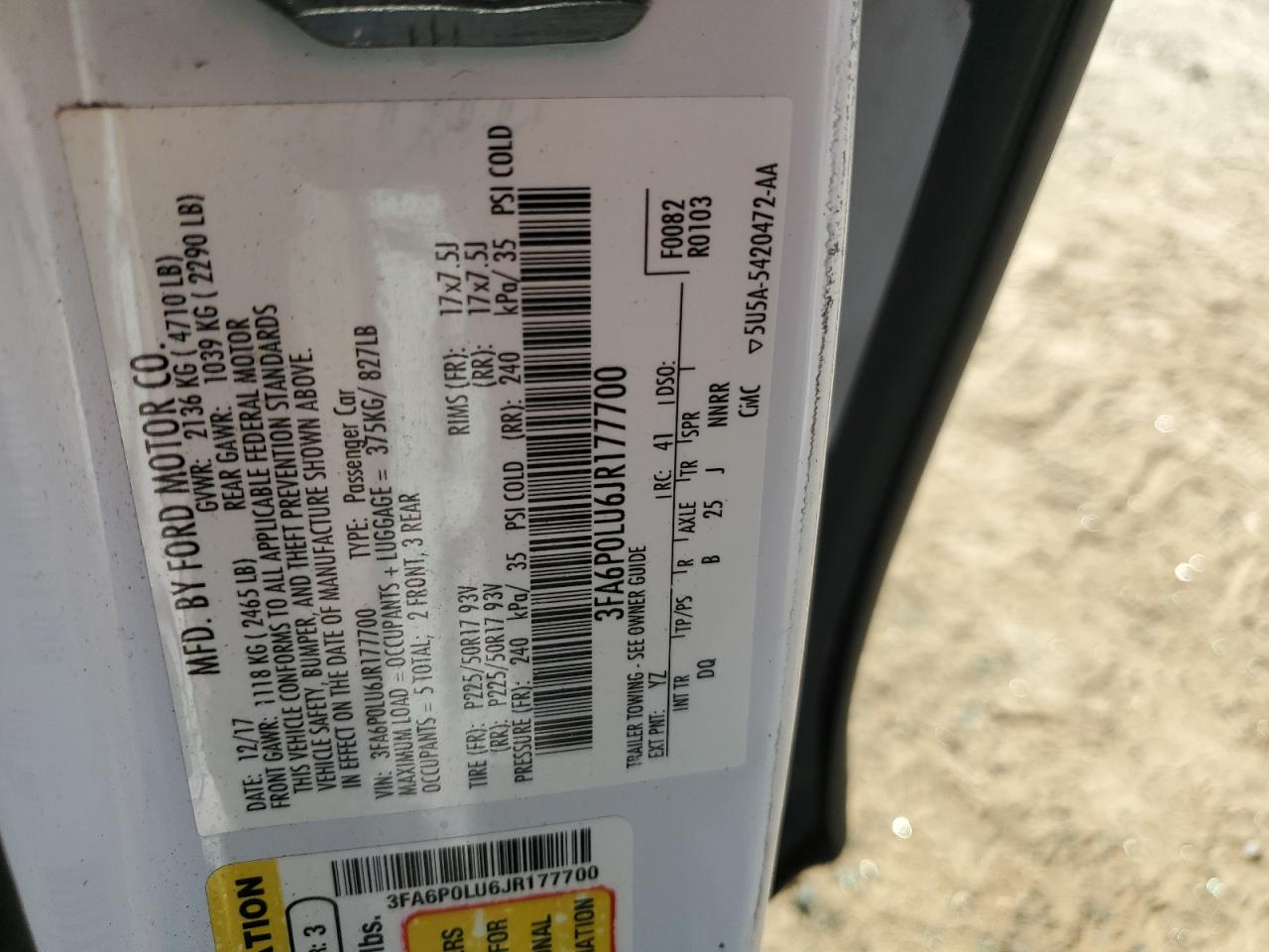 FORD FUSION SE HYBRID