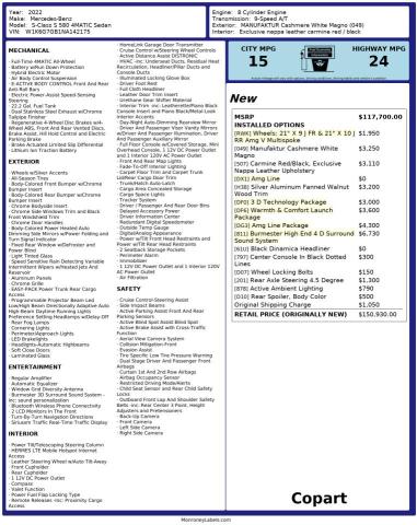 2022 MERCEDES-BENZ S 580 4MAT #3285567341