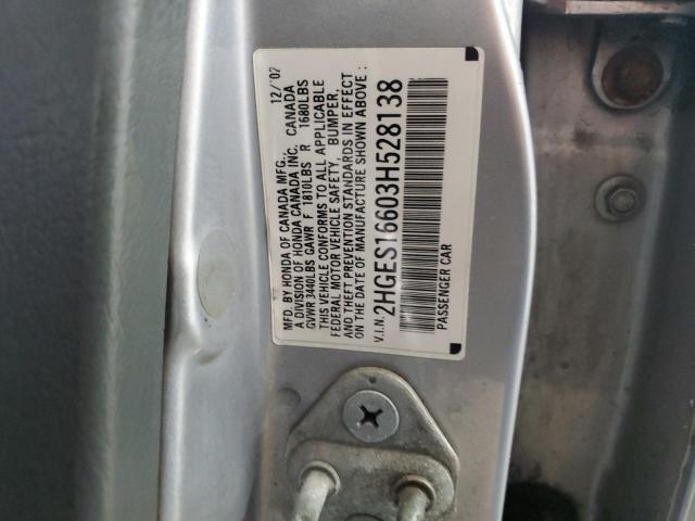 2003 HONDA CIVIC LX #3296238407