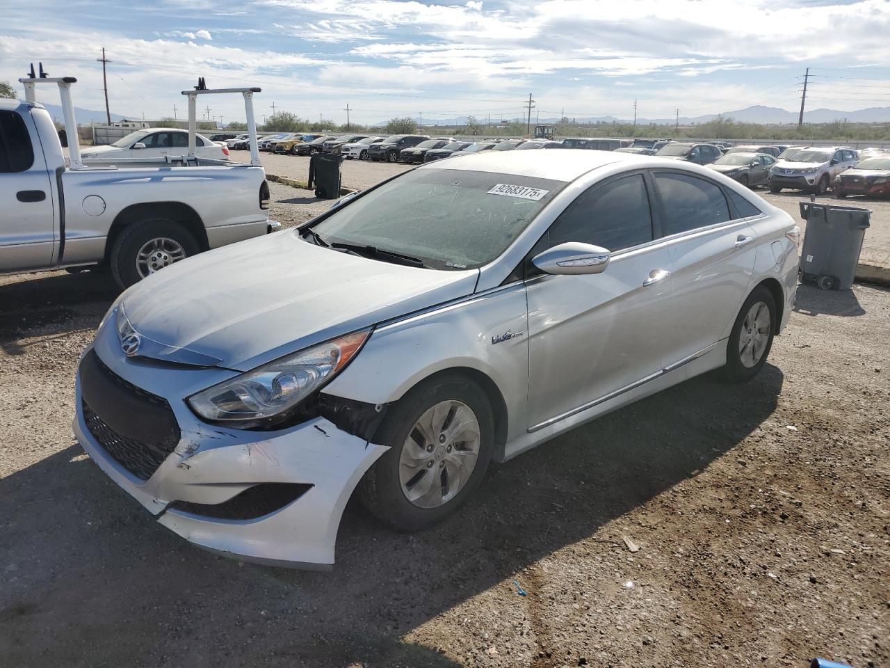 Lot #3309560577 2014 HYUNDAI SONATA HYB