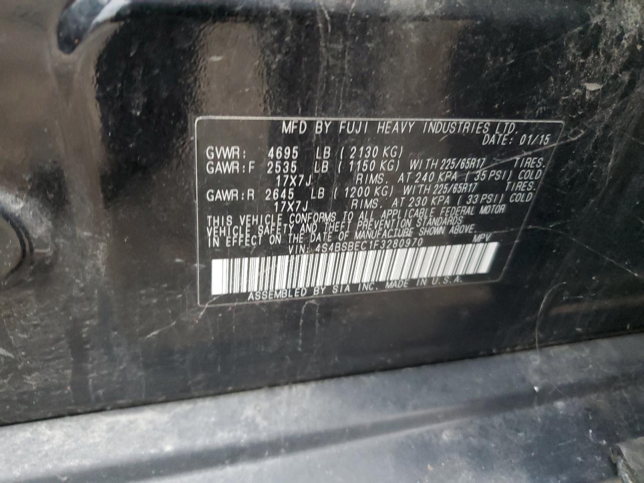 SUBARU OUTBACK 2.5I PREMIUM