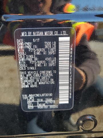 2018 NISSAN ARMADA PLA #3302786940