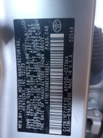 2014 TOYOTA CAMRY L #3301762346