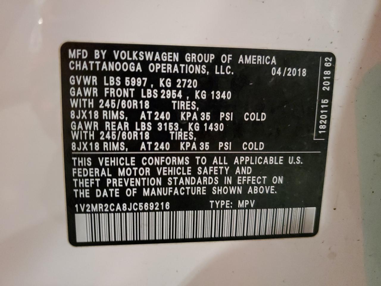 VOLKSWAGEN ATLAS SEL