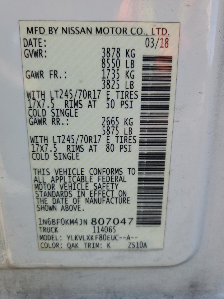 NISSAN NV1500 1500 S