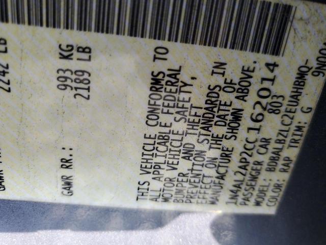 2012 NISSAN ALTIMA BAS #3297141535