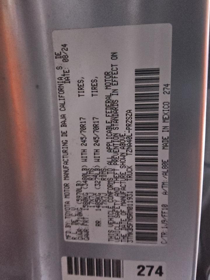 TOYOTA TACOMA DOUBLE CAB