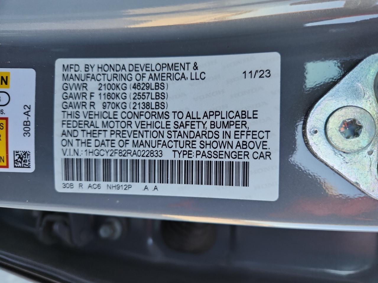 HONDA ACCORD TOURING HYBRID