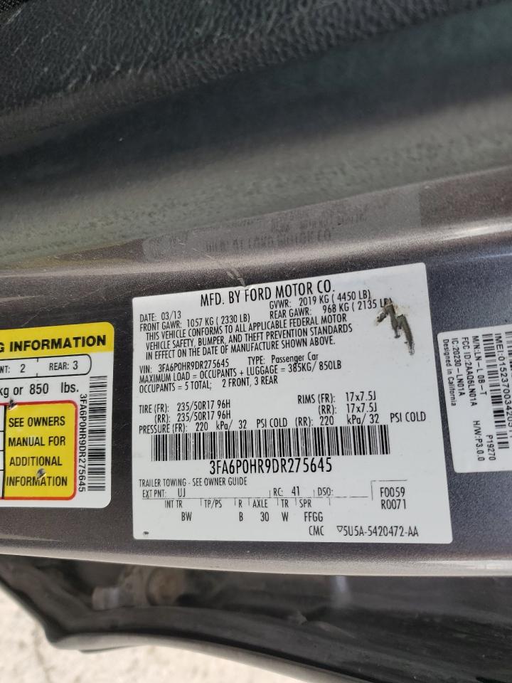 Lot #3301893436 2013 FORD FUSION SE