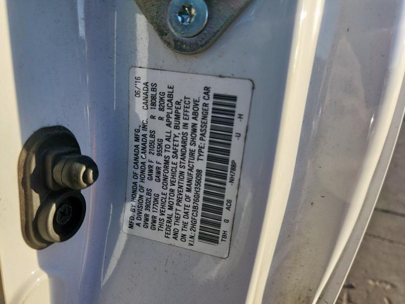 2016 HONDA CIVIC EXL #3294399507