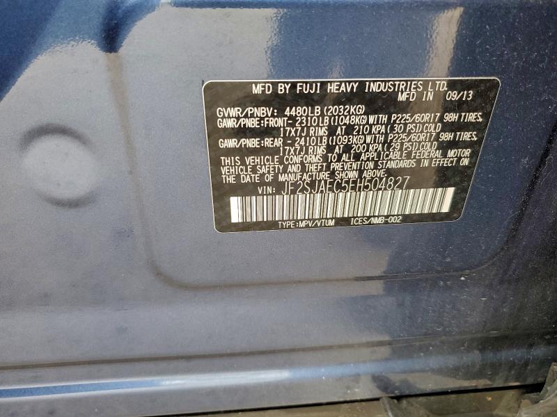 2014 SUBARU FORESTER 2 #3303993716