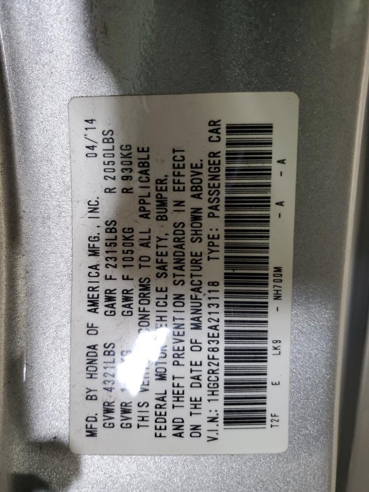 Lot #3302699060 2014 HONDA ACCORD EXL