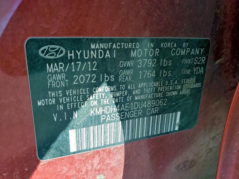 2013 HYUNDAI ELANTRA #3305638729