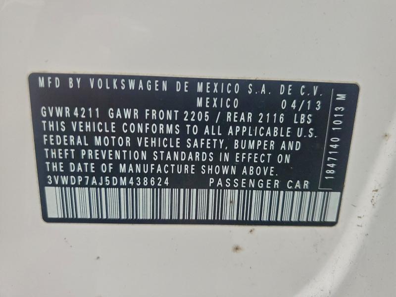 2013 VOLKSWAGEN JETTA SE #3302900915