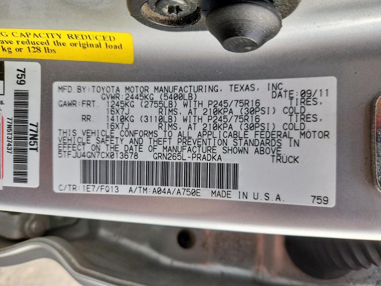 TOYOTA TACOMA DOUBLE CAB PRERUNNER