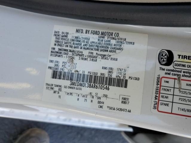 2010 MERCURY MILAN HYBR #3310302079