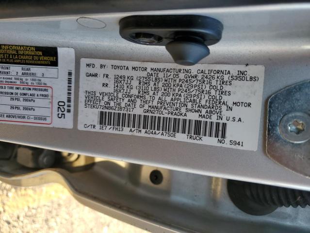 2006 TOYOTA TACOMA DOU #3280469152