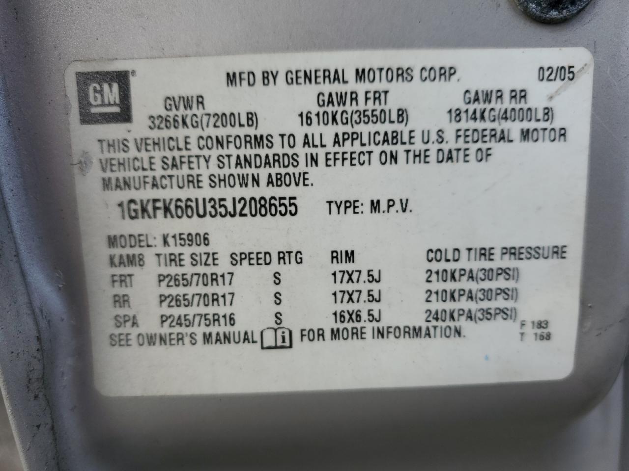 Lot #3293671393 2005 GMC YUKON XL D