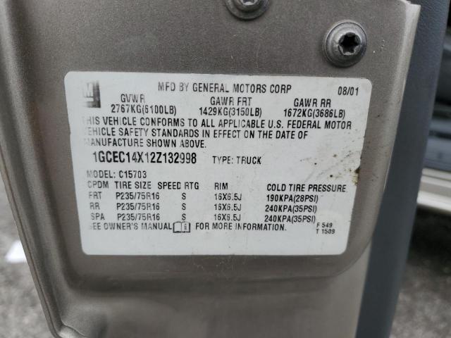 2002 CHEVROLET SILVERADO #3291342140