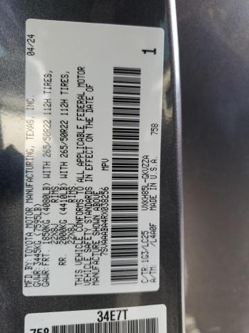 2024 TOYOTA SEQUOIA SR #3298114163