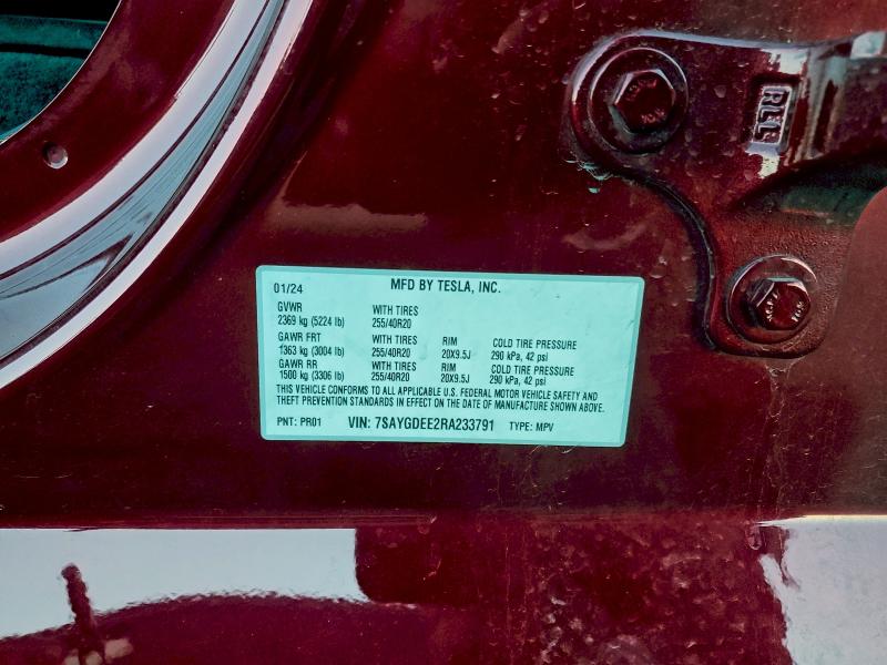 2024 TESLA MODEL Y #3296964841