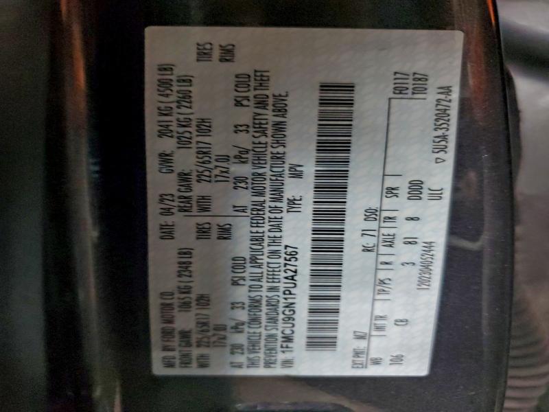 2023 FORD ESCAPE ACT #3304606447