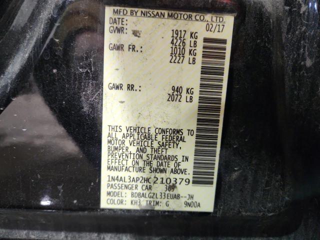 2017 NISSAN ALTIMA 2.5 #3303725446