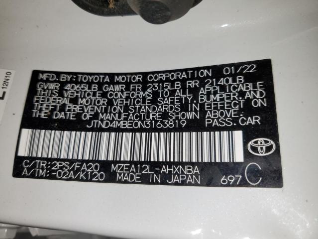 2022 TOYOTA COROLLA SE #3304897543