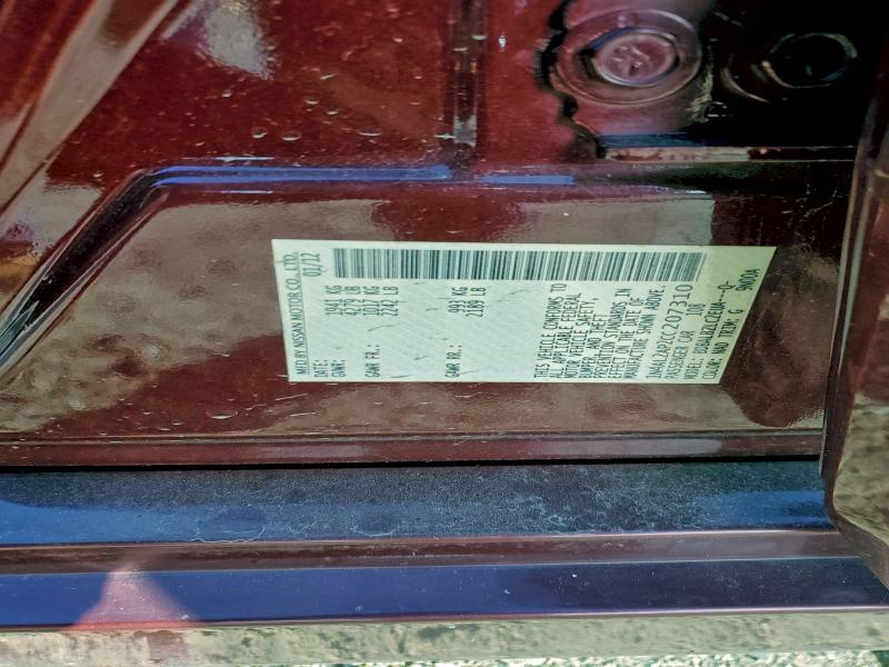 2012 NISSAN ALTIMA BAS #3297147581