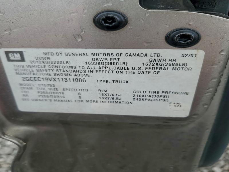 2001 CHEVROLET SILVERADO #3303727474