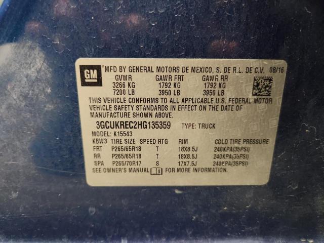 2017 CHEVROLET SILVERADO #3302923082