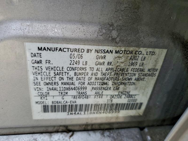 2006 NISSAN ALTIMA S #3296877836