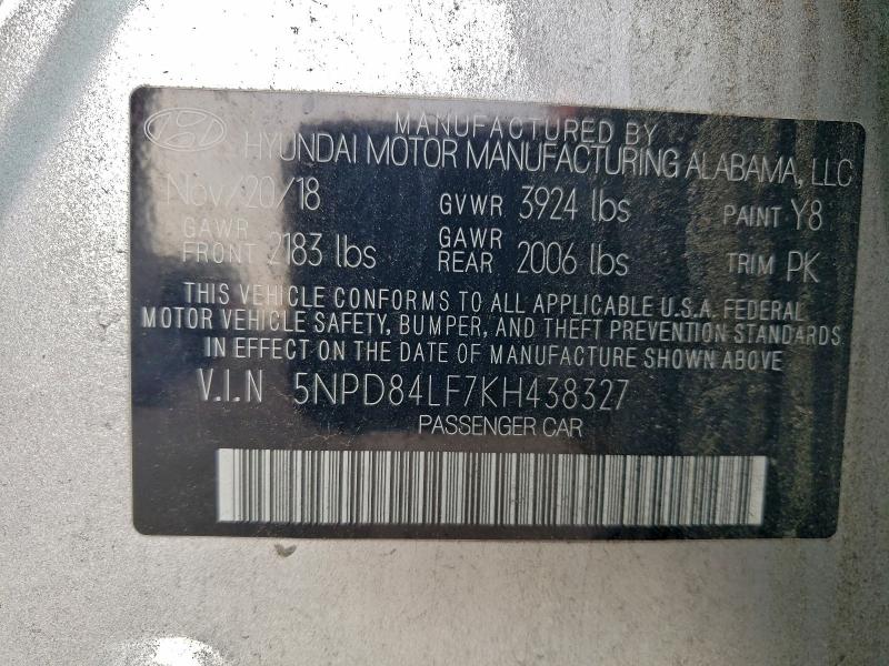 2019 HYUNDAI ELANTRA SE #3305305308