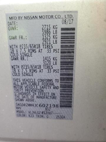 2018 NISSAN PATHFINDER #3304518470