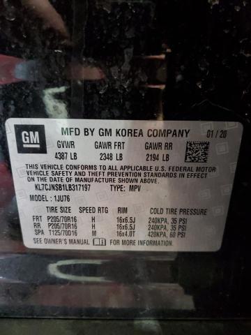 2020 CHEVROLET TRAX LS KL7CJNSB1LB317197