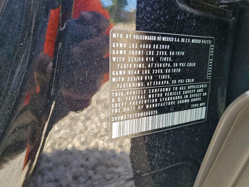 2022 VOLKSWAGEN TAOS SE #3316882120