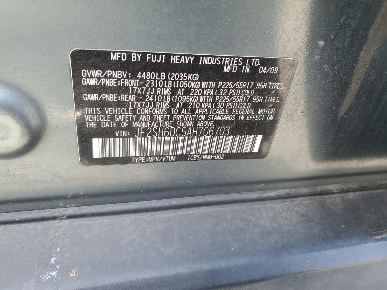 SUBARU FORESTER 2.5X LIMITED