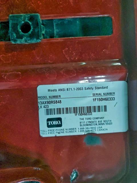 2002 TORO UNKNOWN #3302691022