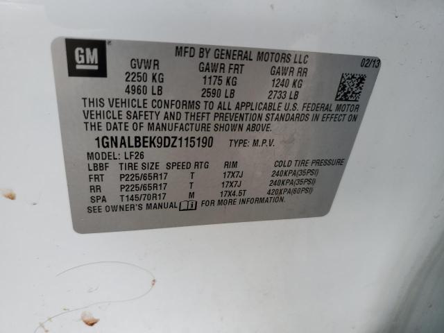 2013 CHEVROLET EQUINOX LS #3286391729