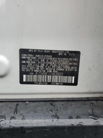 2012 SUBARU FORESTER 2 - JF2SHBBC1CH426601