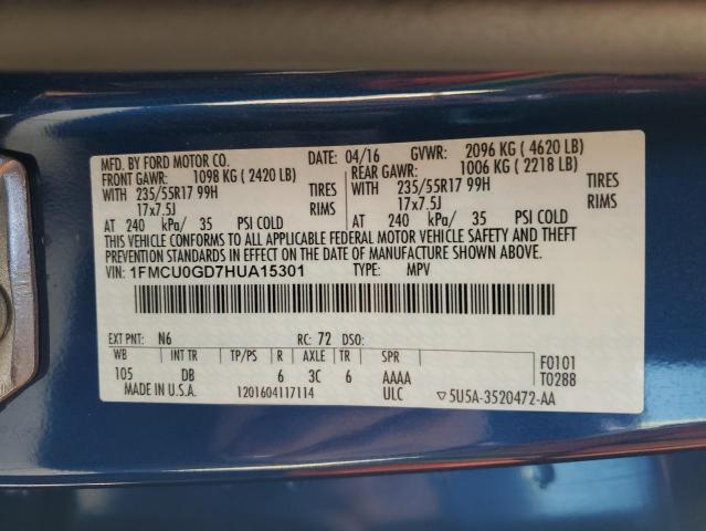 2017 FORD ESCAPE SE #3284851532