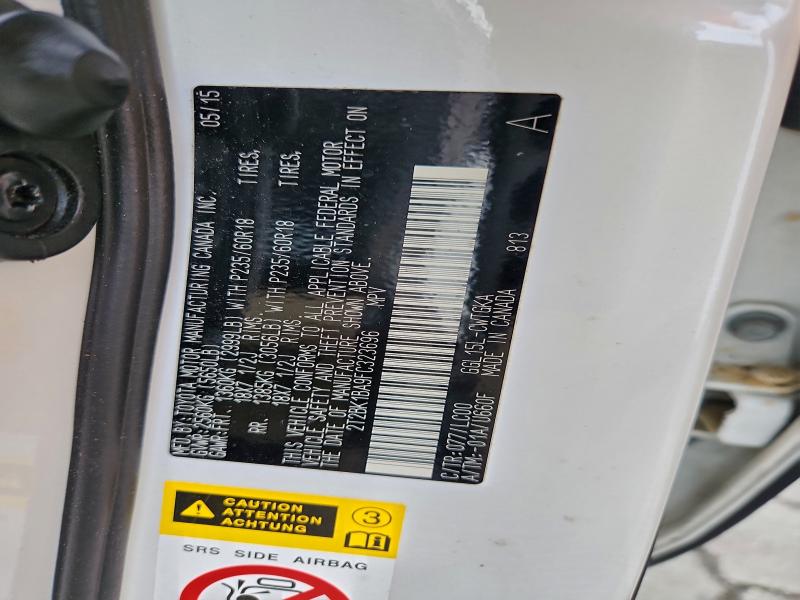 2015 LEXUS RX 350 BAS #3297082586