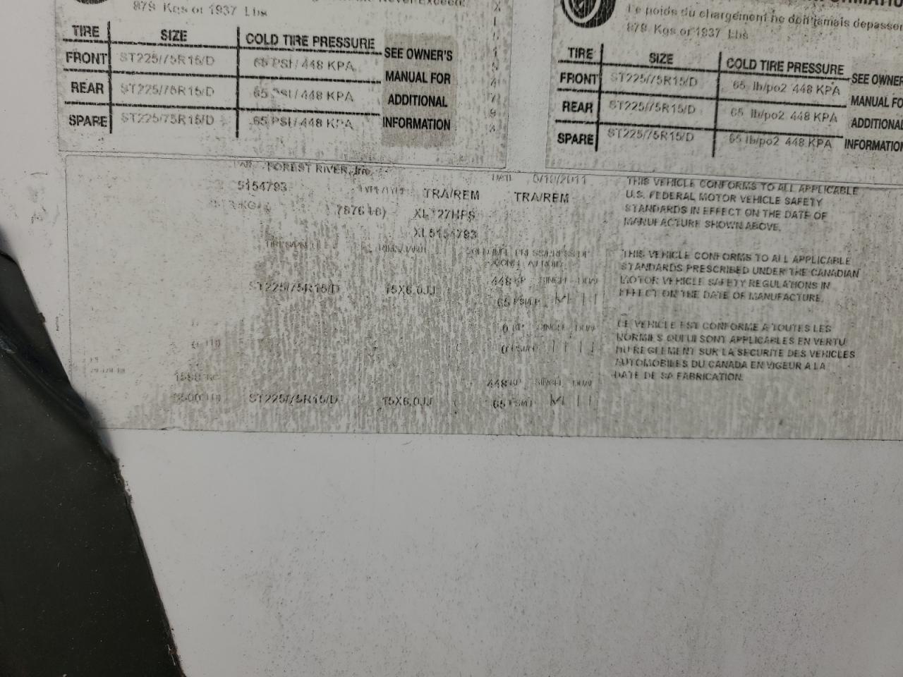 Lot #3280489177 2012 WILDWOOD XLR