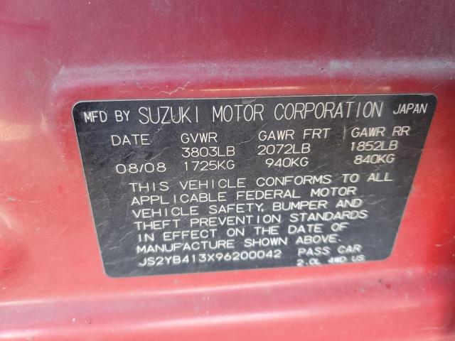 2009 SUZUKI SX4 TECHNO #3301847352