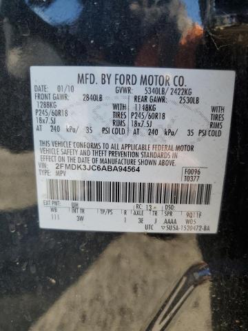 2010 FORD EDGE SEL - 2FMDK3JC6ABA94564
