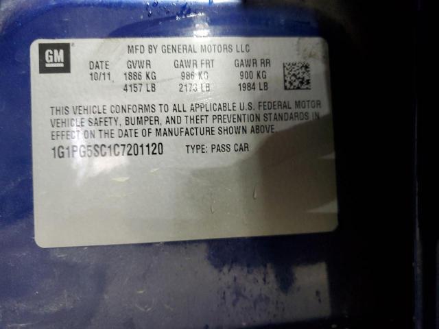 2012 CHEVROLET CRUZE LT #3302715009