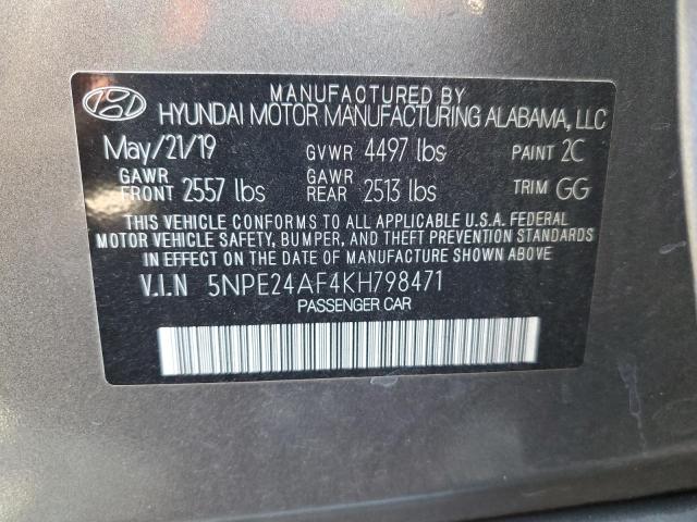 2019 HYUNDAI SONATA SE #3302799945